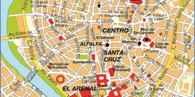 Іспанія севілья карта славутасці