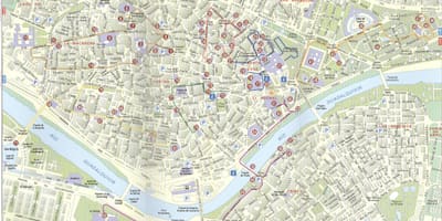 Карта вуліц Севіллі Іспанія