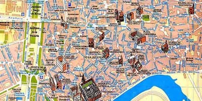 Карта Севіллі пешаходная экскурсія