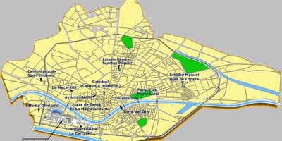 Іспанія севілья славутасці карта