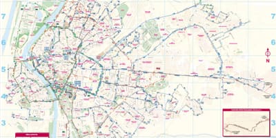 Севілья грамадскага транспарту карце
