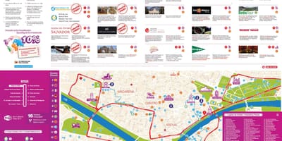 Севілья-хоп-хоп-оф аўтобус карце